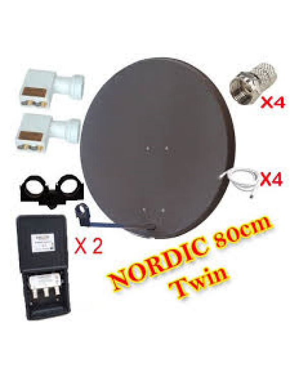 Nordic paket 80cm med twin LNB